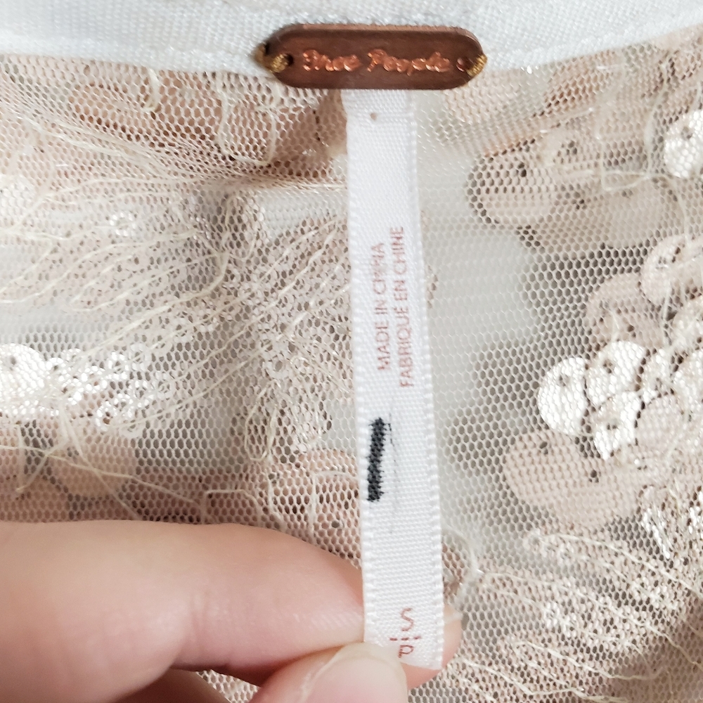 Free People Rose Gold Sequin Mini Dress - Picture 3 of 5